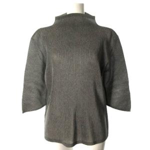 カットソー プリーツ ボトルネック 変形 3 グレー