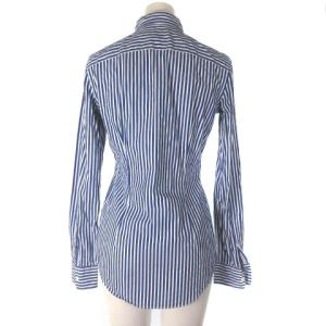 POLO RALPH LAUREN シャツ ブラウス 長袖 ストライプ ポニー刺繍 ブルー 青 00 SM0