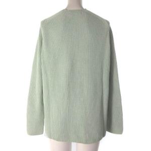 GALERIE VIE 20SS ニット セーター プルオーバー Vネック 長袖 ライトグリーン S SM0