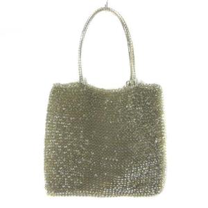 ANTEPRIMA スタンダード ワイヤーバッグ スクエア ハンドバッグ トートバッグ ゴールド