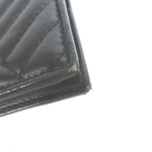 PRADA 1MV204 2CET 2つ折り財布 キルティング 三角プレート レザー ブラック