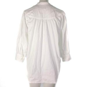 POLO RALPH LAUREN シャツ ブラウス コンチョボタン スキッパー 7分袖 白 ホワイト 0