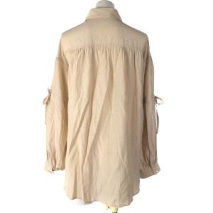 Diagram GRACE CONTINENTAL 0322141036 21SS ドロストスリーブ シャツ ブラウス 長袖 カットワークレース シフォン ベージュ 36