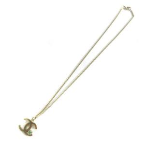 CHANEL 05 P ココマーク ネックレス ペンダント ラインストーン ゴールドカラー