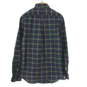 RALPH LAUREN ボタンダウンシャツ 長袖 チェック スリムフィット カレッジグリーン 緑 S
