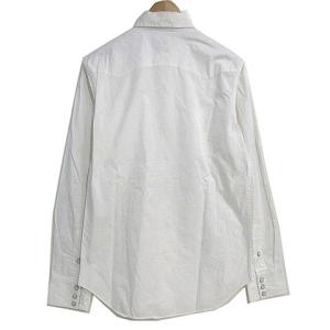 RRL ウエスタンシャツ 長袖 ドットボタン 白 ホワイト S