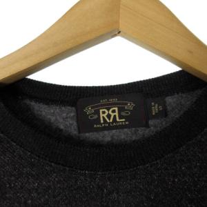 RRL スウェット トレーナー 裏起毛 長袖 プルオーバー チャコールグレー S
