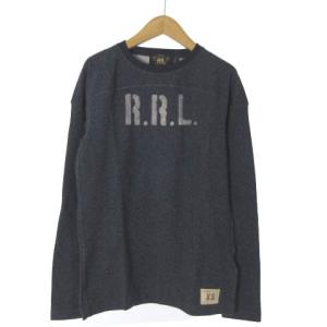 スウェット トレーナー 薄手 長袖 ロゴ ネイビー 紺 XS