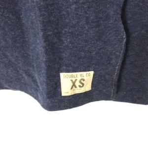 RRL スウェット トレーナー 薄手 長袖 ロゴ ネイビー 紺 XS