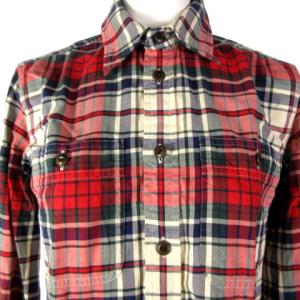 RALPH LAUREN チェックシャツ エルボーパッチ 長袖 スリムフィット レッド ネイビー グリーン 2