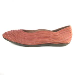 JURGEN LEHL パンプス フラットシューズ レザー ティアード ピンク 23.5cm