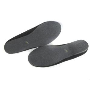 JURGEN LEHL パンプス フラットシューズ スエード ラウンドトゥ ブラック 黒 23.5cm