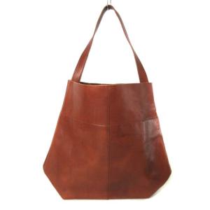 JURGEN LEHL ハンドバッグ トートバッグ レザー ワンハンドル ブラウン 茶