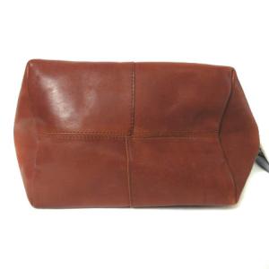 JURGEN LEHL ハンドバッグ トートバッグ レザー ワンハンドル ブラウン 茶