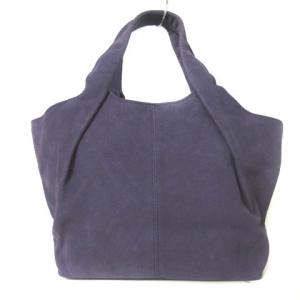 JURGEN LEHL ハンドバッグ トートバッグ ヌバック レザー 紫 パープル