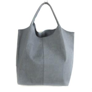 JURGEN LEHL ハンドバッグ トートバッグ ミディアム レザー グレー