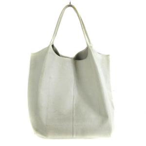 JURGEN LEHL ハンドバッグ トートバッグ ミディアム レザー アイボリー