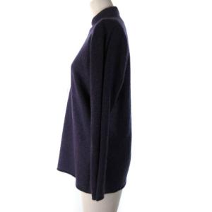 JURGEN LEHL ニット セーター カシミヤ100％  ボトルネック パープル 紫 M