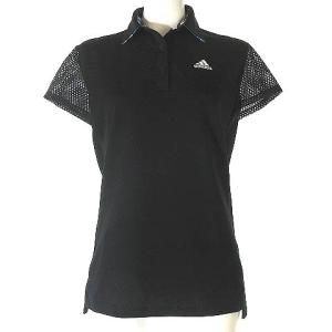 近年モデル ゴルフウェア ポロシャツ ワーディング 半袖 グラフィック キャップスリーブ シャツ メッシュ袖 ハーフボタン