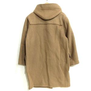 GLOVERALL ダッフルコート ロング フーデッド ウール 裏地チェック ベージュ 52 XL位 ECR17