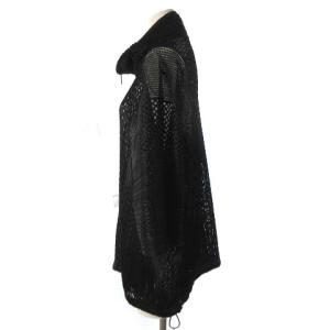 PLEATS PLEASE ISSEY MIYAKE 近年モデル メッシュ ネット プリーツシャツ ジップアップ 3 黒