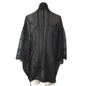 PLEATS PLEASE ISSEY MIYAKE 近年モデル メッシュ ネット プリーツシャツ ジップアップ 3 黒