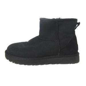 UGG australia 1016222W W CLASSIC MINI II ブートンブーツ ショートブーツ 黒 ブラック 24cm ECR17