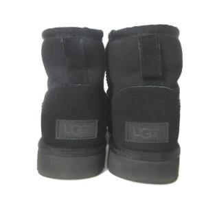 UGG australia 1016222W W CLASSIC MINI II ブートンブーツ ショートブーツ 黒 ブラック 24cm ECR17