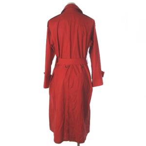 YVES SAINT LAURENT トレンチコート ロングコート シングル 赤 レッド T7 108 ECR17