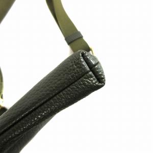 HUNTING WORLD ショルダーバッグ ポシェット レザー エンボス カーキ