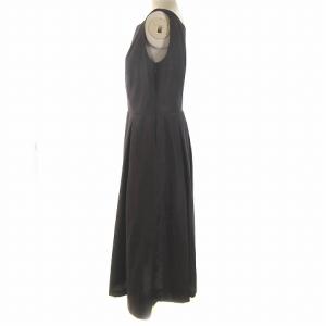 SYBILLA ノースリーブ ワンピース フレア シフォン パープル 紫 L ECR17