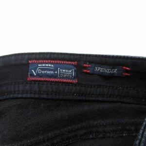 DIESEL SPENDER デニム パンツ ジョグジーンズ ストレッチ スリム スキニー 裏毛 紺 ネイビー 28 ECR17