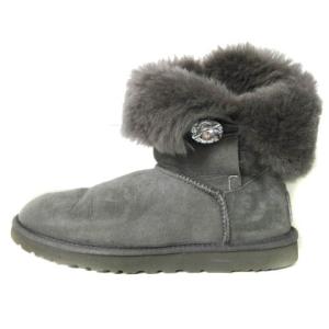 UGG australia 3349 ベイリーボタン ムートンブーツ ショートブーツ グレー 26.0cm  大きいサイズ ECR17