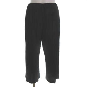 プリーツワイドパンツ 1 黒
