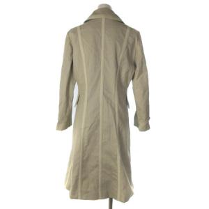 BALLY ロングコート スプリングコート コットン ダブル ベージュ 40 ECR17