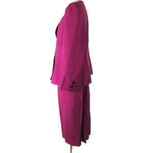 GIVENCHY スカート セットアップ スーツ シルク100％ パープル 紫 17 大きいサイズ ECR17