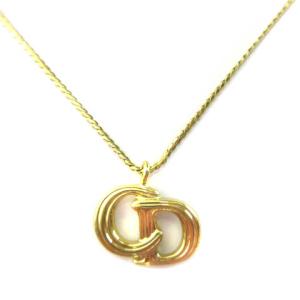 ヴィンテージ CDロゴ ネックレス ペンダント ゴールドカラー ECR17 AA