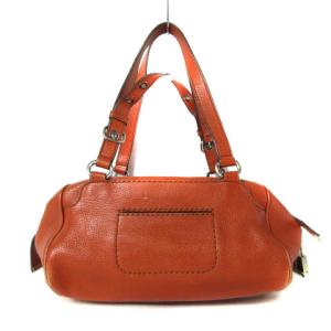 TOD'S ショルダーバッグ ハンドバッグ レザー オレンジ ECR17