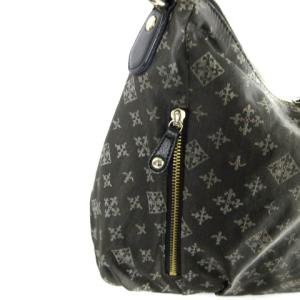 russet ショルダーバッグ ナイロン 総柄 チャコールグレー ECR17