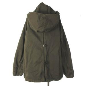 KAPITAL ミリタリージャケット フーデッド ダブル リブ袖 2 カーキ