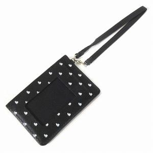 PAUL SMITH パスケース 定期入れ うさぎ柄 レザー 黒 ブラック