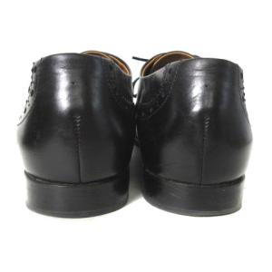 HIROFU レザーシューズ カジュアルシューズ ウィングチップ ブラック 黒 23cm