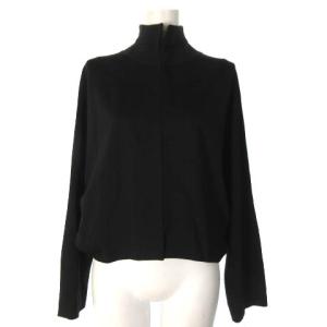 カットソー ボトルネック ドルマンスリーブ 黒 ブラック M