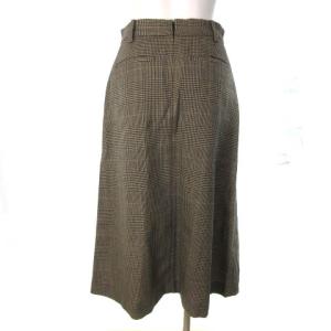 J&M DAVIDSON 近年モデル スカート ミモレ丈 グレンチェック グレー 8