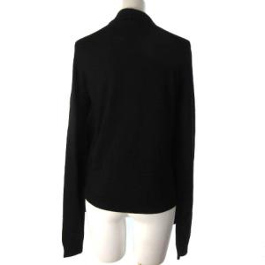 GIVENCHY ニット セーター 長袖 フリル レイヤード ウール100％ ブラック 黒 S