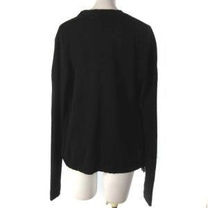 GIVENCHY カーディガン 長袖 リブ フリル ブラック 黒 S