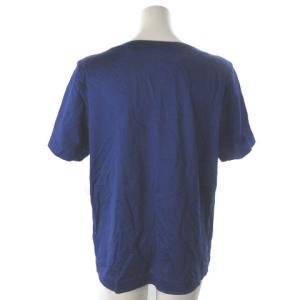 YVES SAINT LAURENT Tシャツ カットソー 半袖 ラインストーン パープル 紫 M