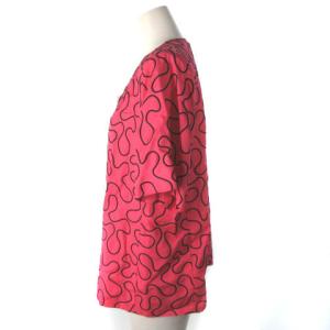 GIVENCHY GLAMOUR LAPINE ラピーヌ ジャケット シルク混 半袖 総柄 ピンク 13