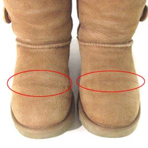 UGG australia ムートンブーツ ショートブーツ スエード ボア ベージュ 22cm 靴 シューズ
