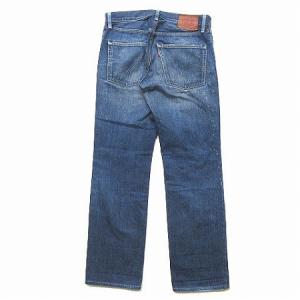 Levi's 502 デニムパンツ ペイント ダメージ加工 セルビッチ 赤耳 W30 ブルー